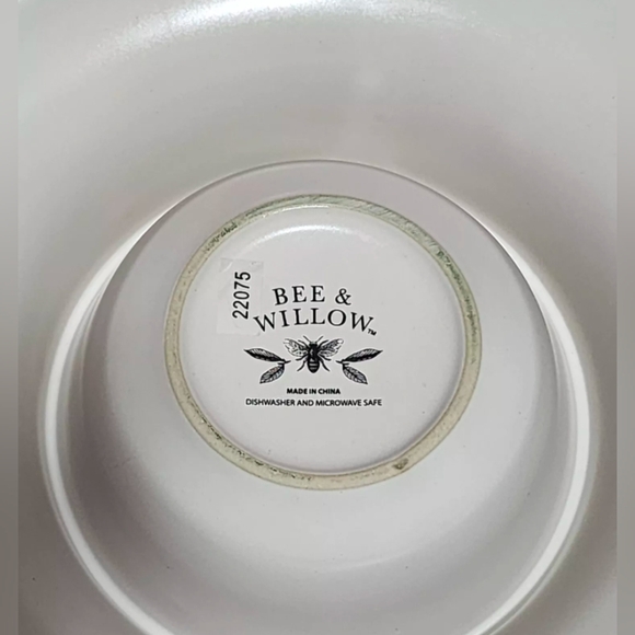 Bee & Willow Ceramic Thanksgiving Autumn Fall Chips & Dip Serving Party Platter - Picture 6 of 6